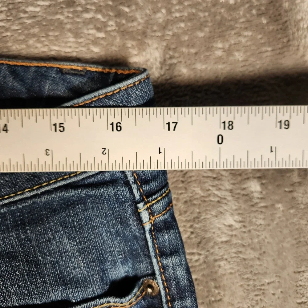 Banana Republic Bootcut Jeans‎ Men 10R Good Frayed Hem Stretch Denim FRAYED HEEL